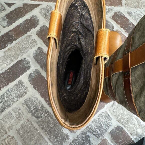 DURANGO World Traveler Women's Wellington Boot Size 6M Pull On Canvas &‎ Leather - Picture 14 of 16